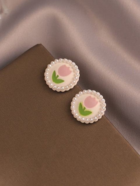 MYKI Gold-Plated Contemporary Studs Earrings