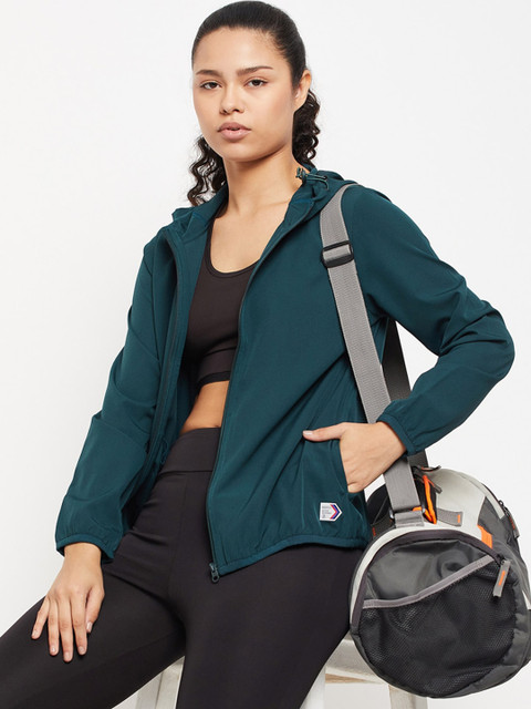 PERFKT-U Women Windcheater Antimicrobial Longline Training or Gym Sporty Jacket - Image 7