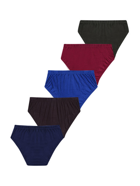 YELLOWDELIGHT Pack of 5 Cotton Inner-Elastic Hipster Briefs YD 603 Mv Impex (w) jetty S - Image 2