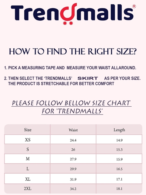 Trendmalls Above Knee Length Skirt With Attached Shorts - Image 7