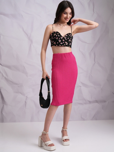 Tokyo Talkies Pencil Knee Length Skirt - Image 5
