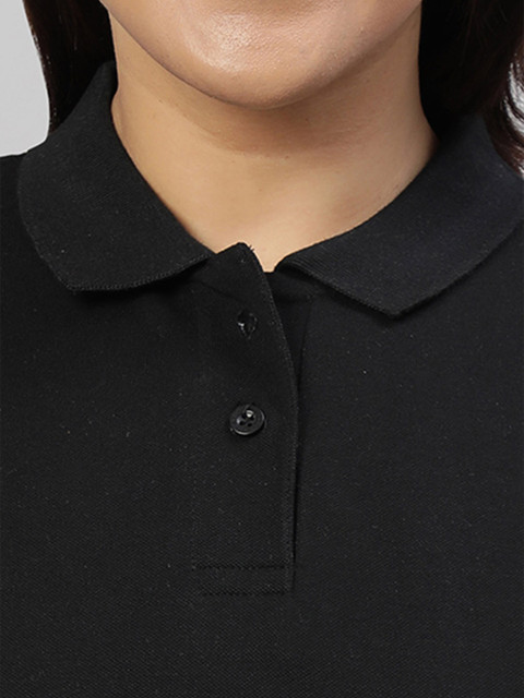 Wear Your Opinion Plus Size Polo Collar Cotton T-shirt - Image 3