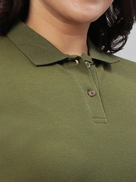 Wear Your Opinion Plus Size Polo Collar Cotton T-shirt - Image 3