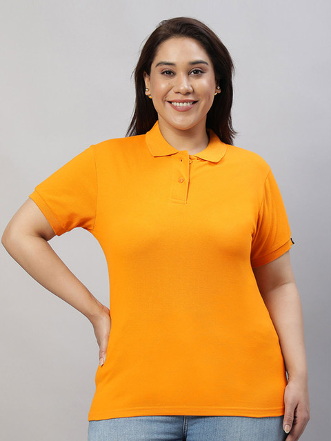 Wear Your Opinion Plus Size Polo Collar Cotton T-shirt - Image 2