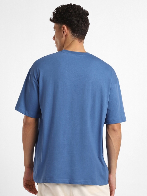 NOBERO Graphic Printed Drop Shoulder Sleeves Cotton Oversized T-Shirt - Image 5
