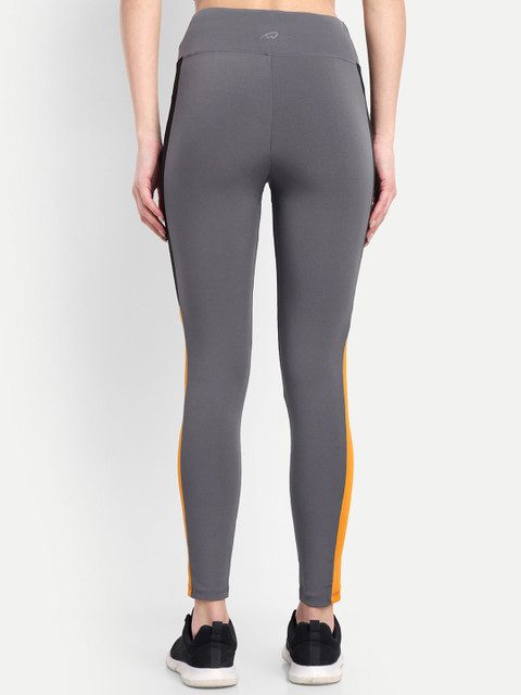 WAYLENE Dry-Fit Colourblocked Ankle-Length Sports Tights - Image 3