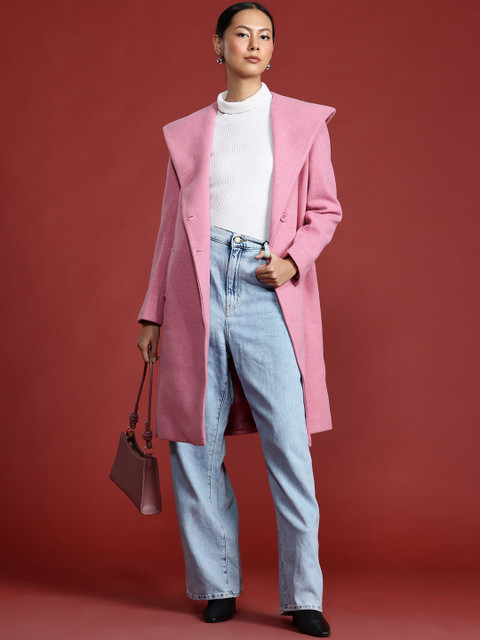 all about you Shawl Collar Hooded Trench Coat - Image 5