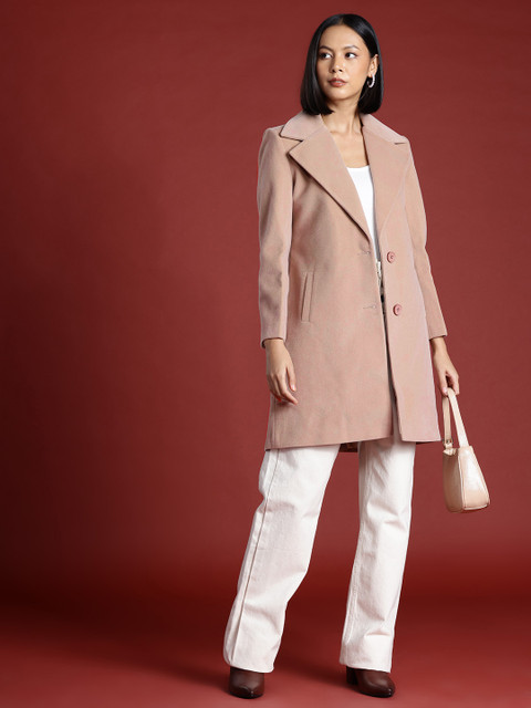 all about you Single-Breasted Notched Lapel Overcoat