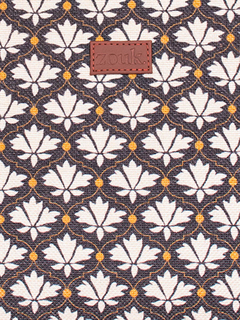 ZOUK Bidri Kaiser Sleek Printed Structured Vegan Leather Shoulder Bag - Image 6