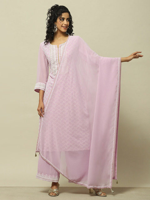 Rangriti Dupatta with Thread Work