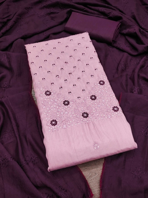 KALINI Embroidered Unstitched Dress Material