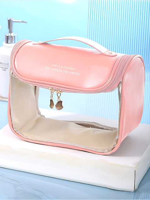 Aura Pink Multipurpose Travel Makeup Bag