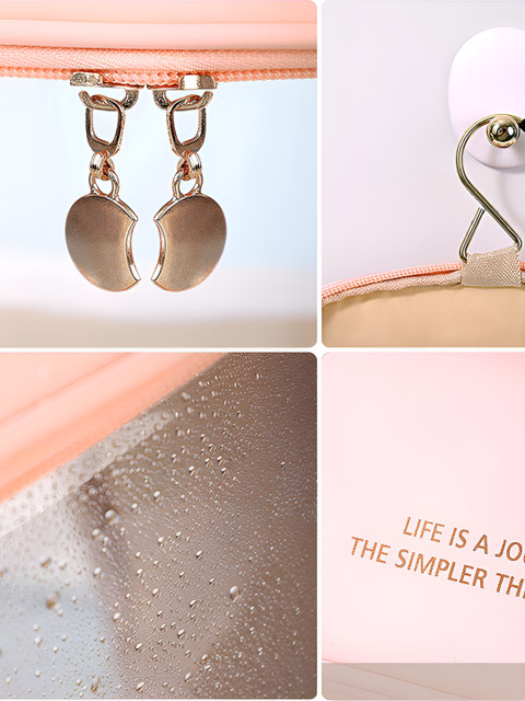 Aura Pink Multipurpose Travel Makeup Bag - Image 6