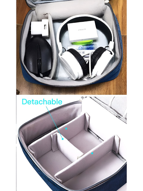 Aura Blue Electronics Accessories Travel Bag - Image 2