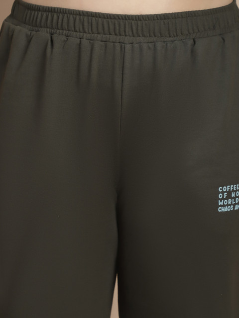 Rigo Plus Size Casual Printed Crop Top with Joggers Set - Image 3