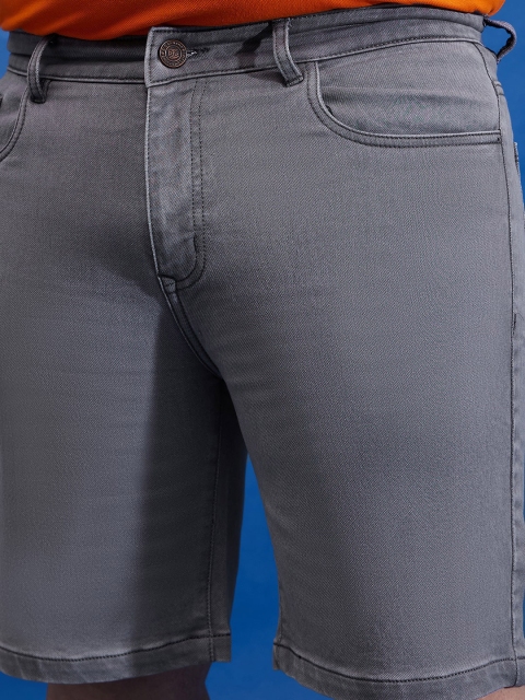 bigbanana Plus Size Men Mid Rise Denim Shorts - Image 7