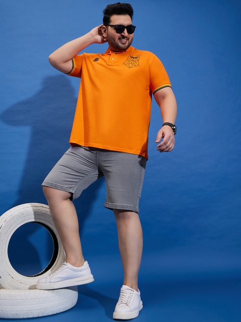 bigbanana Plus Size Men Mid Rise Denim Shorts - Image 6