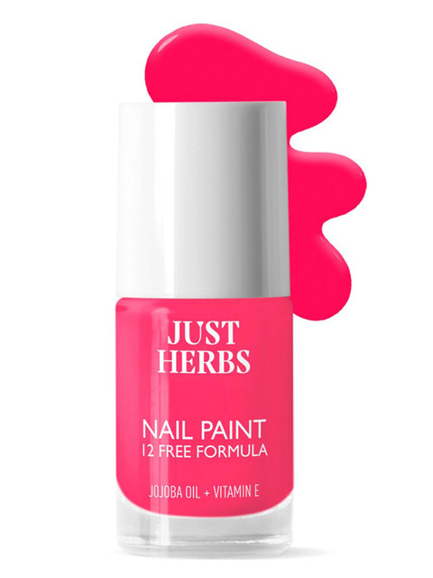 Just Herbs 12 Free Nail Paint - 11 ml - Fierce Fuchsia - 07