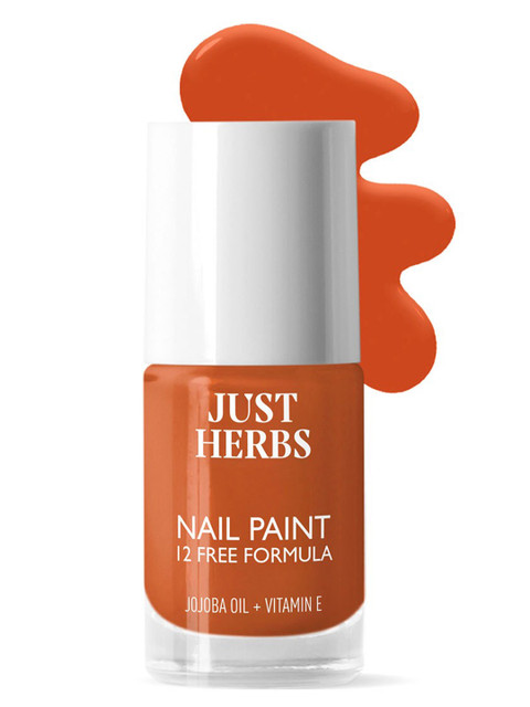 Just Herbs 12 Free Formula Long Lasting Nail Paint With Jojoba Oil -11ml- Toasted Tango 03