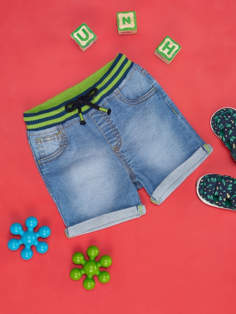 Pantaloons Baby Infant Boys Washed Denim Shorts
