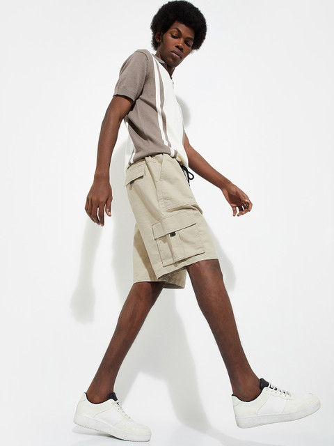 max URB_N Men Solid Cargo Shorts - Image 4