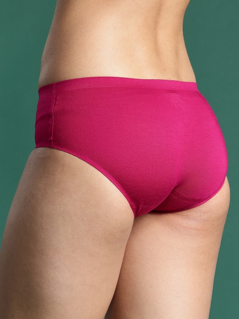 DressBerry Women Pack Of 2 Solid Mid-Rise Seamless Hipster Briefs - Image 3