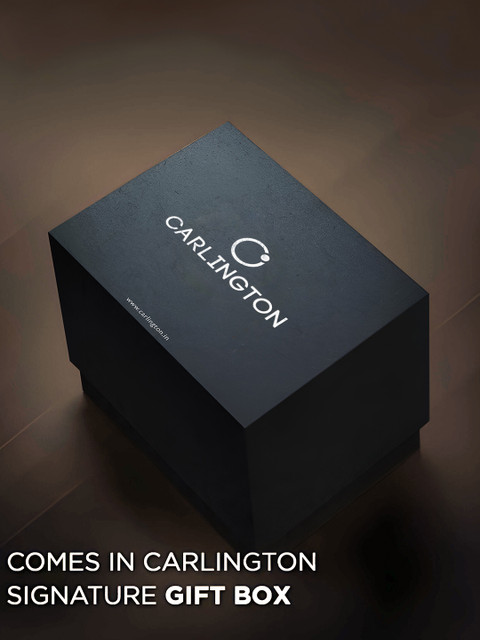 CARLINGTON Unisex Stainless Steel Bracelet Style Straps Analogue Watch Exclusive CT 8811 - Image 7