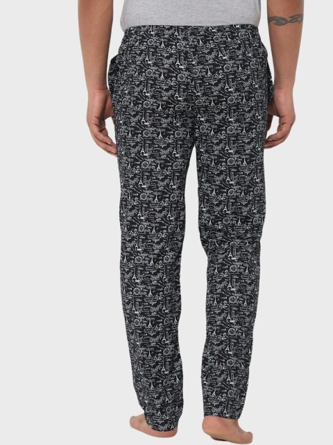 URBAN SCOTTISH Men Printed Pure Cotton Lounge Pants - Image 3