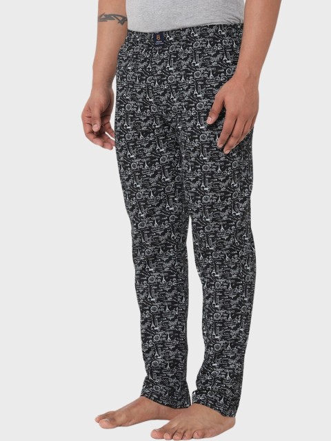 URBAN SCOTTISH Men Printed Pure Cotton Lounge Pants - Image 2