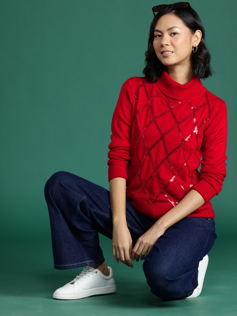 DressBerry Sequin Detailed Turtle Neck Pullover - Image 5