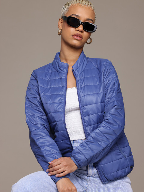 The Roadster Lifestyle Co. Mock Collar Puffer Jacket