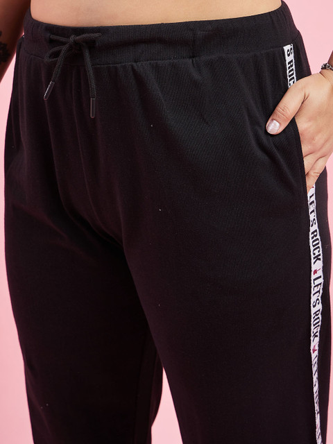 AUSTIVO Plus Size Striped T-Shirt With Joggers Co-Ords - Image 3