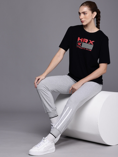 HRX by Hrithik Roshan Women Graphic Printed Oversized T-shirt - Image 5