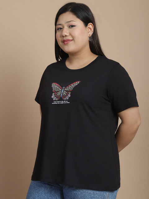 Rute Women Typography Printed T-shirt - Image 3