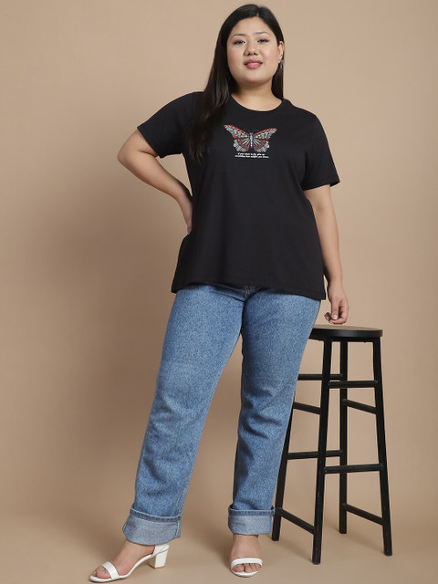 Rute Women Typography Printed T-shirt - Image 5