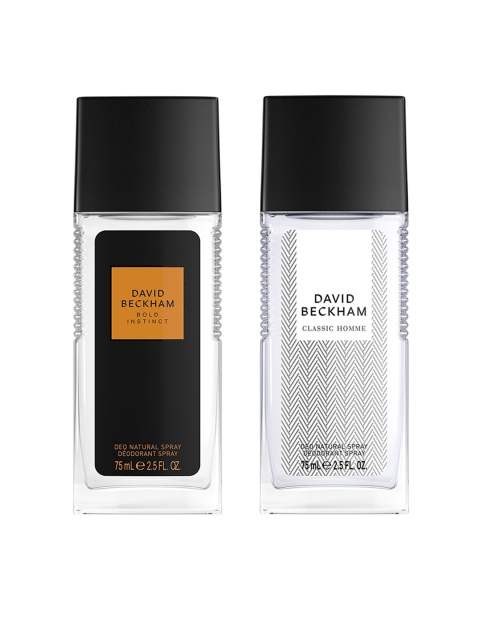 DAVID BECKHAM Men Classic Homme Deodorant & Bold Instinct Perfume Deodorant- 75ml Each