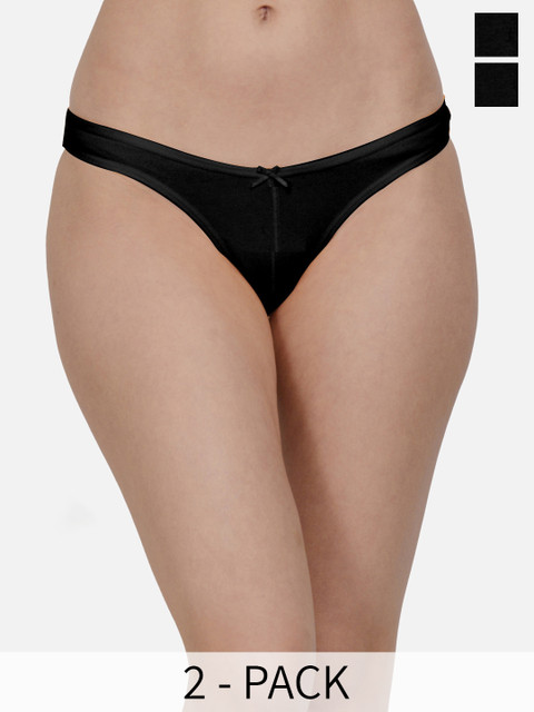 mod & shy Pack Of 2 Assorted Thong Briefs