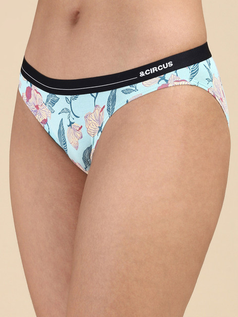 &CIRCUS Floral Printed MicroModal Bikini - Image 3