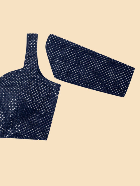 Soch Embroidered Saree Blouse - Image 5