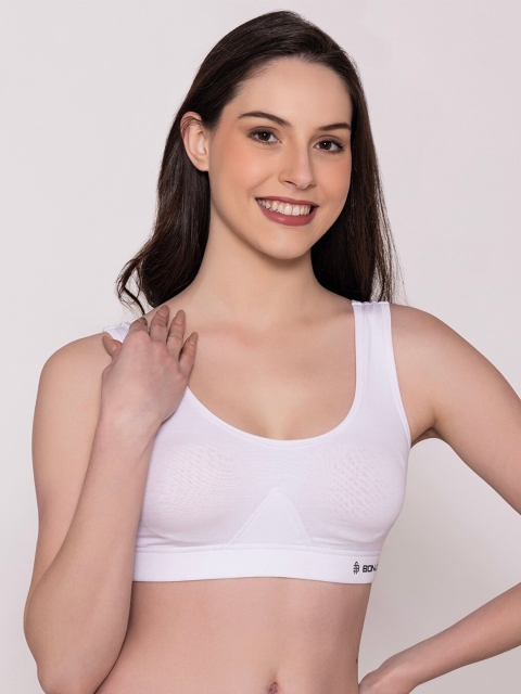 Bonjour Full Coverage Non Padded Anti Odour Cotton Workout Bra With All Day Comfort