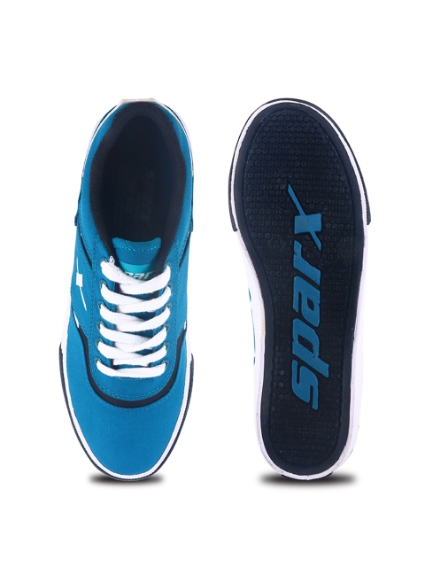 Sparx Men Striped Lace Up Sneakers - Image 3