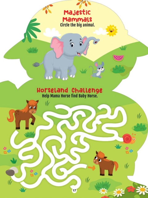 Dreamland Step into the Animal Kingdom- Activity and Colouring Fun Book - Image 4