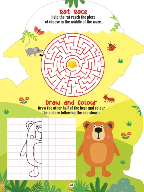 Dreamland Step into the Animal Kingdom- Activity and Colouring Fun Book - Image 6