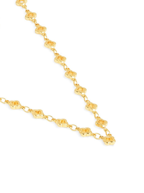 AIKA BY MINUTIAE Brass Gold-Plated Floral Minimal Necklace - Image 4