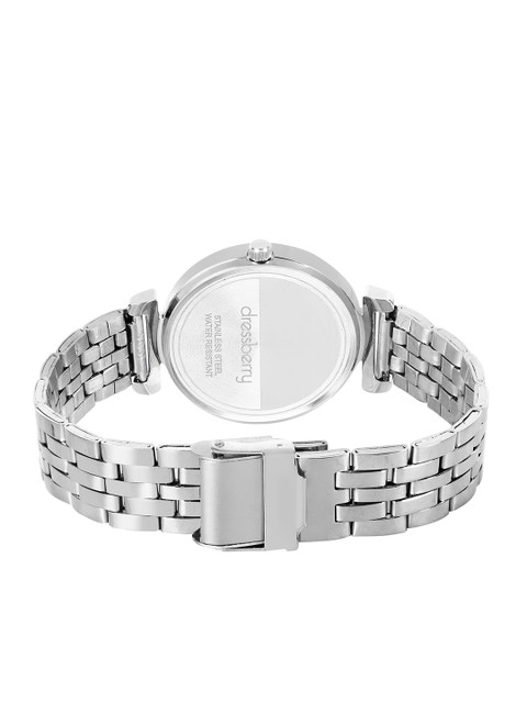 DressBerry Women Brass Dial & Stainless Steel Straps Analogue Watch DB-021-Green - Image 4