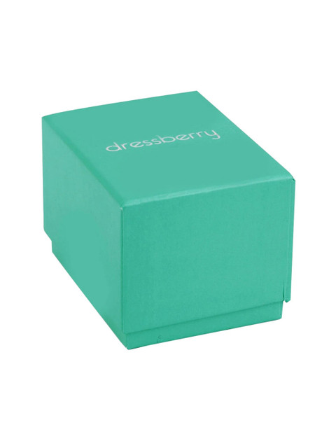 DressBerry Women Brass Dial & Stainless Steel Straps Analogue Watch DB-021-Green - Image 5