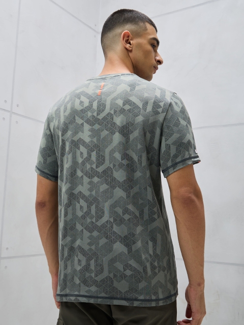 Technosport Men Jacquard Double Cool Slim Fit Sports Tshirt - Image 5