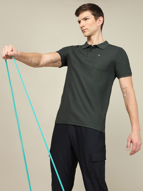 Technosport Solid Slim Fit Anti Static Polo T-shirt - Image 6