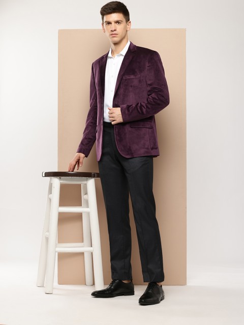 INVICTUS Velvet Finish Slim Fit Blazer - Image 5