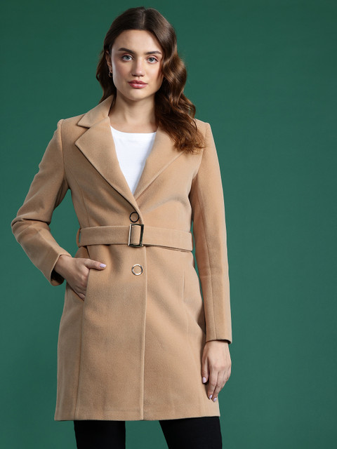 DressBerry Bizwear Notched Lapel Collar Overcoat